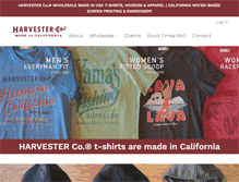 Tablet Screenshot of harvesterco.com